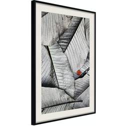 Arkiio Affisch Black And White Leaves [Poster] 30x45 Poster